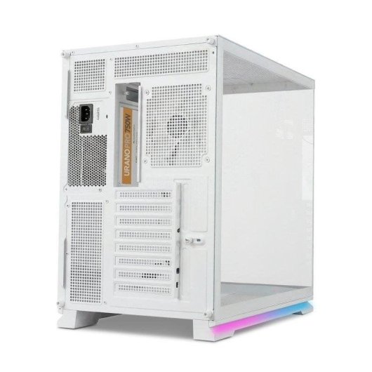 PC-Gehäuse NOX Hummer Galaxy Weiß ARGB ATX 4x Lüfter Glasfenster