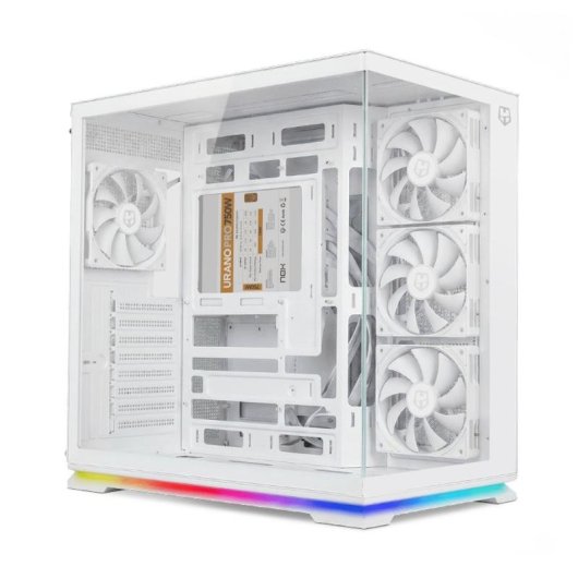 Caja NOX Hummer Galaxy Blanca Semitorre ATX Vidrio Templado ARGB
