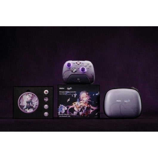 Mando inalámbrico 8BitDo Ultimate 2 Evernight RGB PC Apple Steam Android