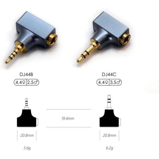Adaptateur audio ddHiFi DJ44K DAC portable USB sortie équilibrée