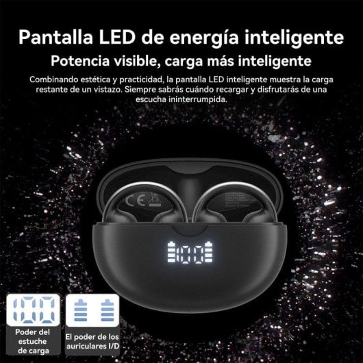 Auriculares Blackview AirBuds 13 Inalámbricos Bluetooth Cancelamento de Ruído ENC+DNS IPX7 Branco