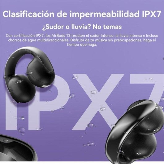 Auriculares Blackview AirBuds 13 Inalámbricos Bluetooth Cancelamento de Ruído ENC+DNS IPX7 Branco