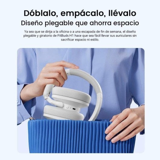 Auricolari Blackview FitBuds H1 wireless Bluetooth 5.4 Gaming con Cancellazione Rumore Bianchi