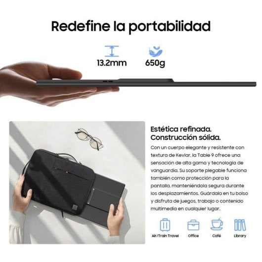 Monitor Blackview Table 9 16" FullHD+ 60Hz IPS Altifalantes Integrados Mag-Spin 13.2mm 650g