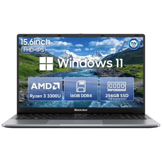 Blackview Acebook 6 AMD Ryzen 3 3300U 16GB 512GB SSD Gráficos Integrados Windows 11 Bisagra 180°