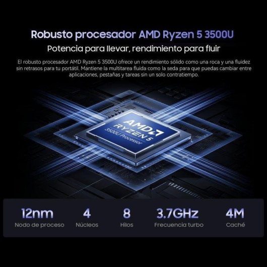 Laptop Blackview Acebook 6 15.6" AMD Ryzen5 3500U 16GB 512GB SSD Integrierte Grafik Windows 11