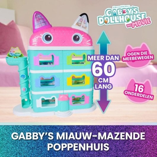 Casa de muñecas Spin Master Gabby Dollhouse con figura y 16 accesorios