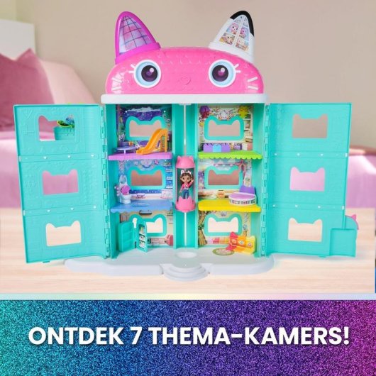 Casa de muñecas Spin Master Gabby Dollhouse con figura y 16 accesorios