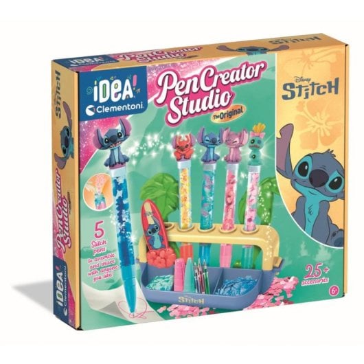 Kit de Canetas Personalizáveis Clementoni IDEA pen lab Disney Stitch Multicolor