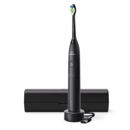 Escova de Dente Sónica Philips Sonicare 5300 HX7101/02 3 Velocidades Sensor Pressão Temporizador Estojo