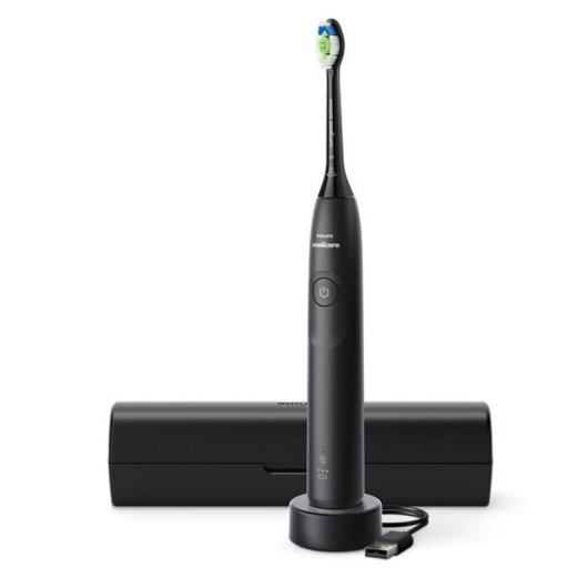 Escova de Dente Sónica Philips Sonicare 5300 HX7101/02 3 Velocidades Sensor Pressão Temporizador Estojo