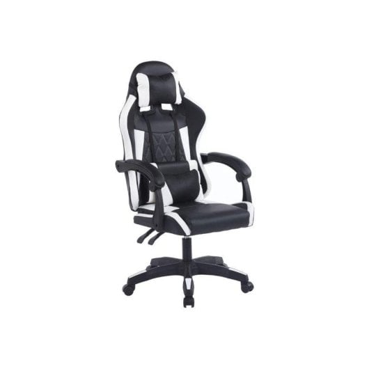 Silla gaming Adec Master Simil respaldo reclinable altura regulable negro