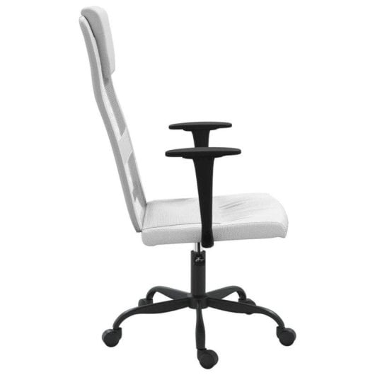 Silla de oficina vidaXL Amapola altura ajustable malla blanca ergonómica