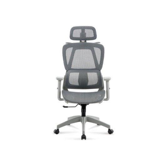 Silla de oficina Adec Ergo respaldo reclinable soporte lumbar 3D gris
