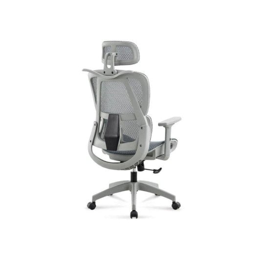 Silla de oficina Adec Ergo respaldo reclinable soporte lumbar 3D gris