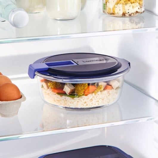 Luminarc Easy Box - Contenitore rotondo in vetro ermetico da 0,92 l con valvola