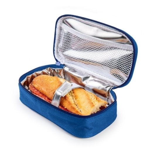Iris Fun - Porta Bocadillos Termoinsulado Con Cierre De Cremallera. Azul