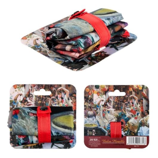 Javier Arte Flamenco - Bolsa Para Compra Plegable Y Reutilizable De Gran Capacidad