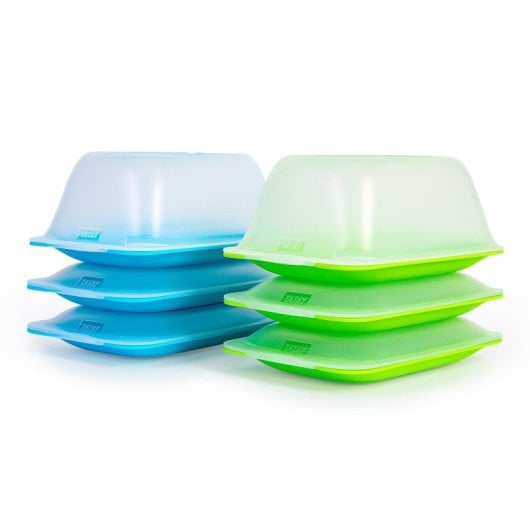 Contenitore per formaggi Tatay Mini - Porta salumi e formaggi con sistema salva freschezza. Blu