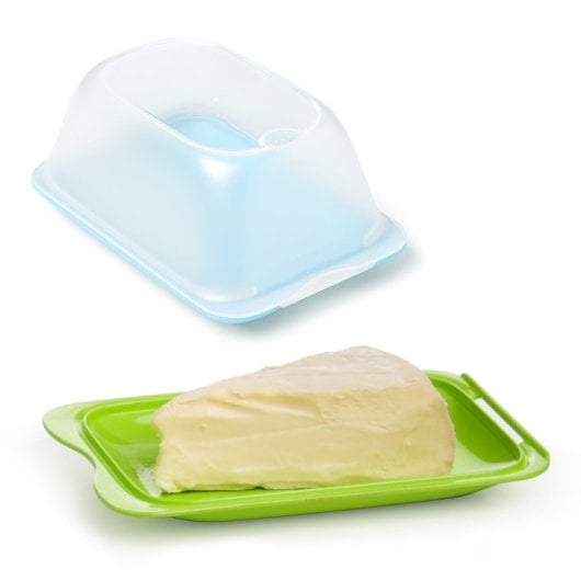 Contenitore per formaggi Tatay Mini - Porta salumi e formaggi con sistema salva freschezza. Blu