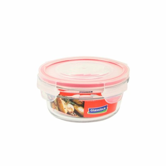 Glasslock Oven - Contenitore rotondo in vetro temperato da 0,45 l. Adatto al forno.