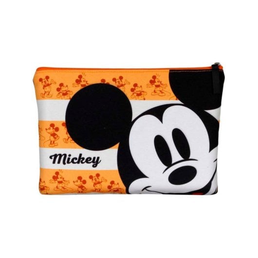 Karactermania - Borsa da spiaggia Soleil con beauty case in omaggio. Mickey Mouse Arancione