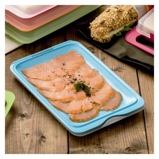 Tatay Fresh - Lote De 8 Recipientes Porta Embutidos Y Alimentos. Colores Básicos