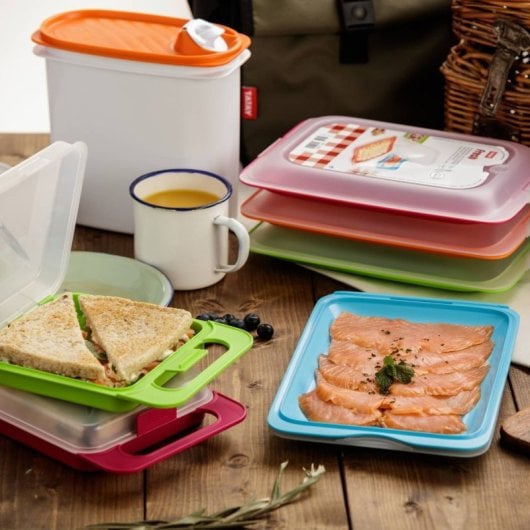 Tatay Fresh - Lote De 8 Recipientes Porta Embutidos Y Alimentos. Colores Básicos