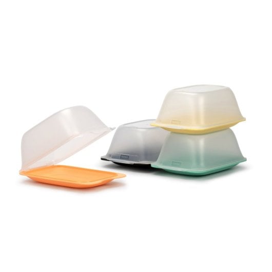 Tatay Quesera - Lote De 4 Recipientes Porta Embutidos Y Quesos Con Sistema Fresh. Colores Surtidos