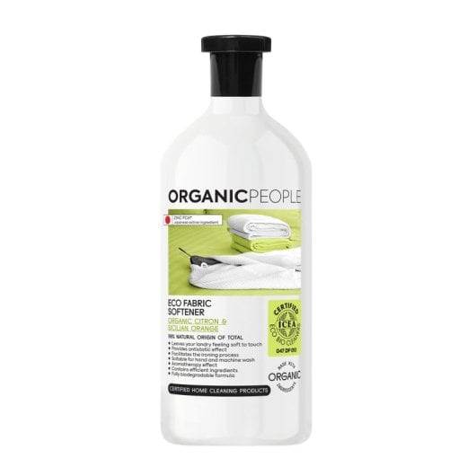Adoucissant textile écologique à l'orange de Sicile Organic People 200 ml
