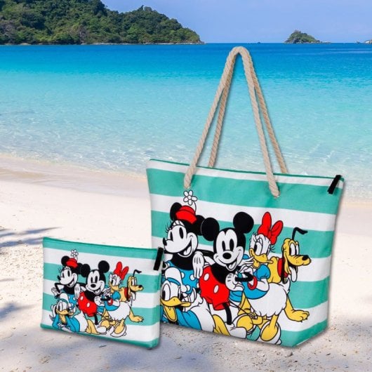 Karactermania - Bolsa De Playa Soleil Con Neceser De Regalo. Lilo Y Stitch Hug