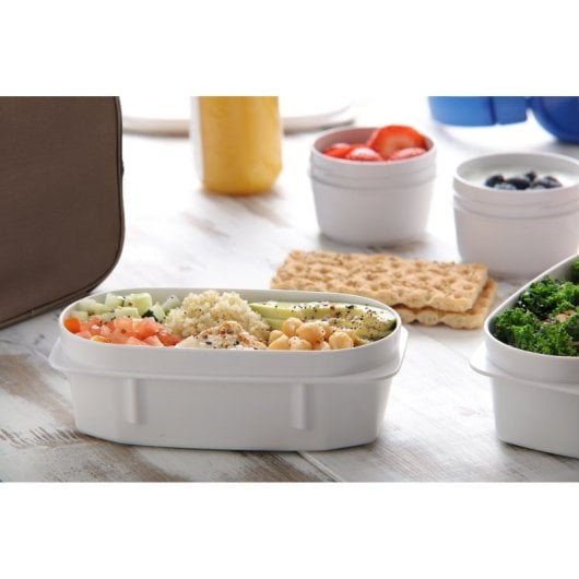 Borsa termica per il pranzo Tatay Kit e posate senza nichel, marrone