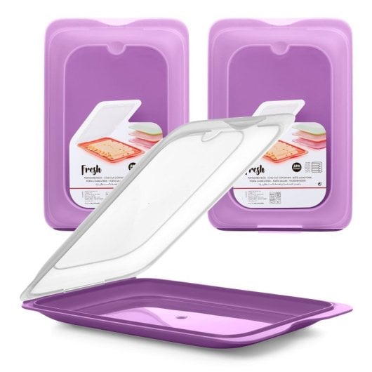 Tatay Fresh - Lote De 5 Recipientes Porta Embutidos Y Alimentos. Berenjena 22