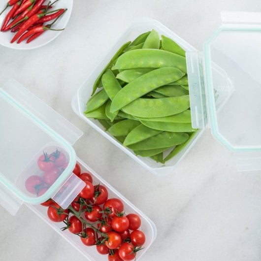 Tatay Clip Safe - Contenitore ermetico quadrato da 1,3 l con chiusura a linguetta. Verde