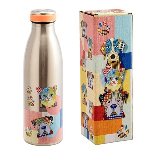 Javier Cani e Gatti - Bottiglia Termica Riutilizzabile in Acciaio Inox da 0,5 L