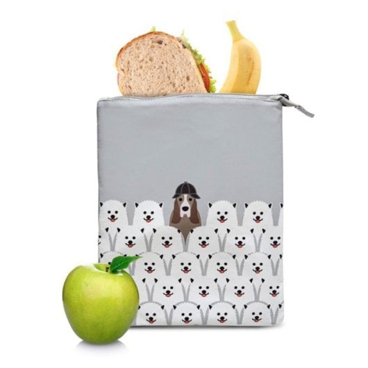 Iris Snack Bag Friends - Borsa porta merenda per bambini flessibile e pieghevole. Cani