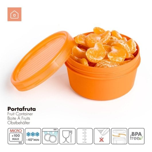 Tatay - Set di 3 contenitori per frutta da 0,5 l in colori assortiti