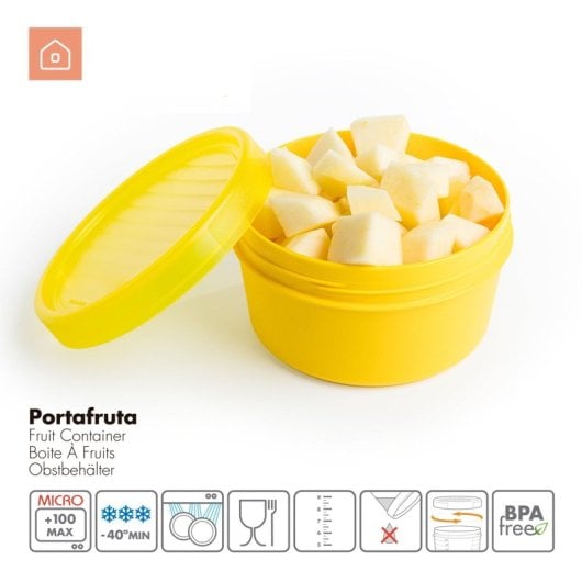 Tatay - Set di 3 contenitori per frutta da 0,5 l in colori assortiti