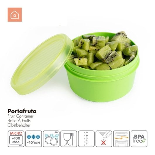 Tatay - Set di 3 contenitori per frutta da 0,5 l in colori assortiti