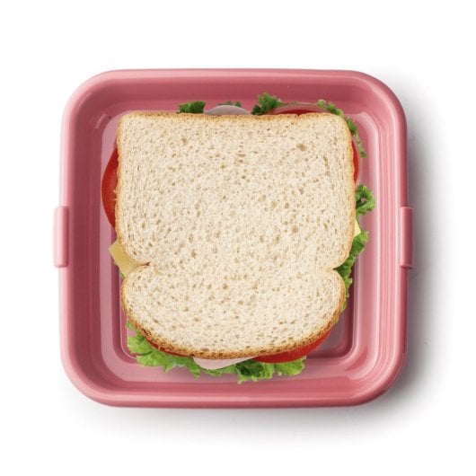 Ibili Deli - Porta Alimentos Reutilizable Para Sándwichs, Embutidos Y Quesos. Amarillo