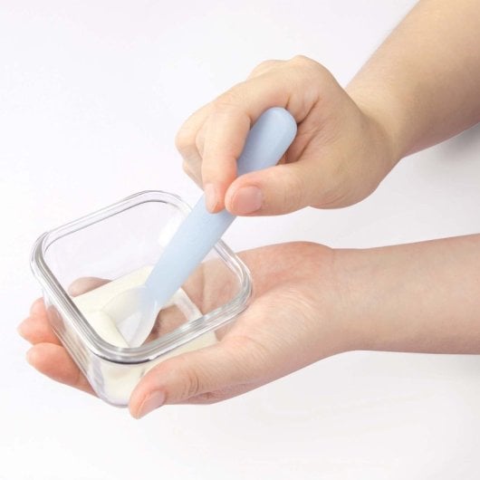 Glasslock Baby - Set di 3 contenitori quadrati in vetro temperato da 0,2 l