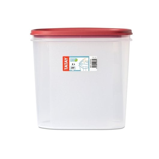 Tatay Top Flex - Pack 2x Recipientes Herméticos Ovalados 2l Cierre A Presión. Arandano