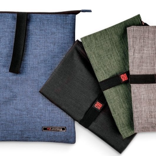 Iris Snack Bag - Bolsa Porta Alimentos Termoinsulada Con Cierre De Cremallera. Gris