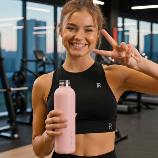 Antartik - Bottiglia termica riutilizzabile in acciaio inossidabile da 0,75 l. Fucsia