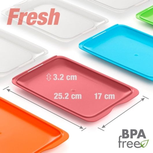 Tatay Fresh - Lote De 5 Recipientes Porta Embutidos Y Alimentos. Burdeos 22