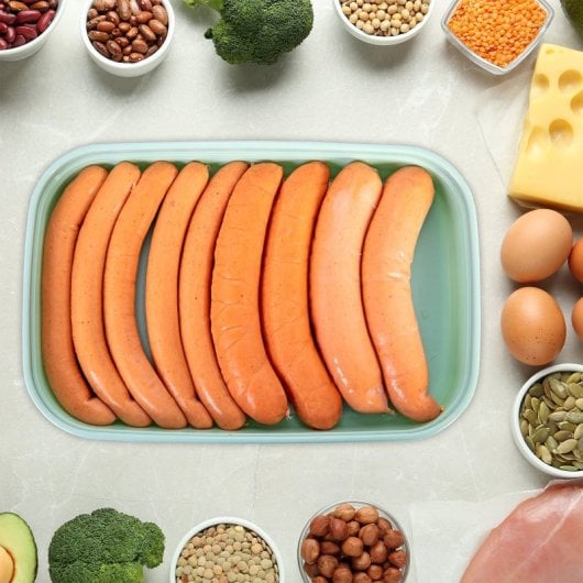 Plastic Forte - Set di 2 contenitori per salsicce marroni classici da 1,75 l