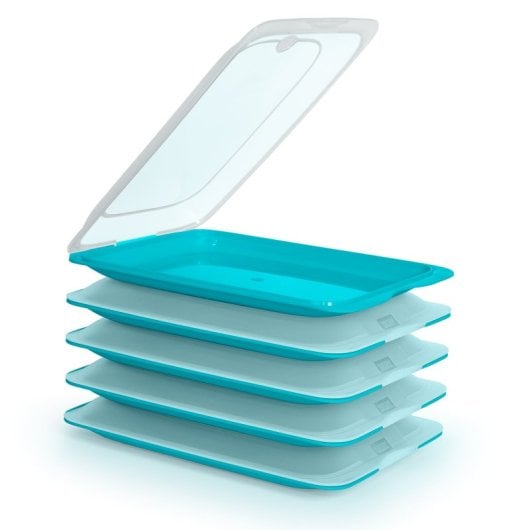 Tatay Fresh - Lote De 5 Recipientes Porta Embutidos Y Alimentos. Turquesa 22