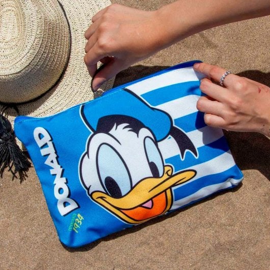 Karactermania - Borsa da spiaggia Soleil con beauty case in omaggio. Paperino Marinaio