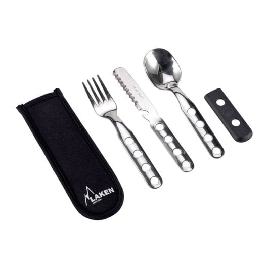 Laken - Set De Cubiertos En Acero Inoxidable Con Funda De Neopreno