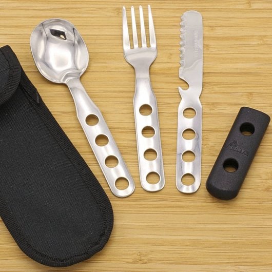 Laken - Set De Cubiertos En Acero Inoxidable Con Funda De Neopreno